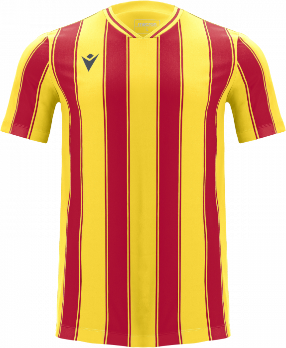 Macron - Sceptrum Striped Player Jersey - Yellow & red