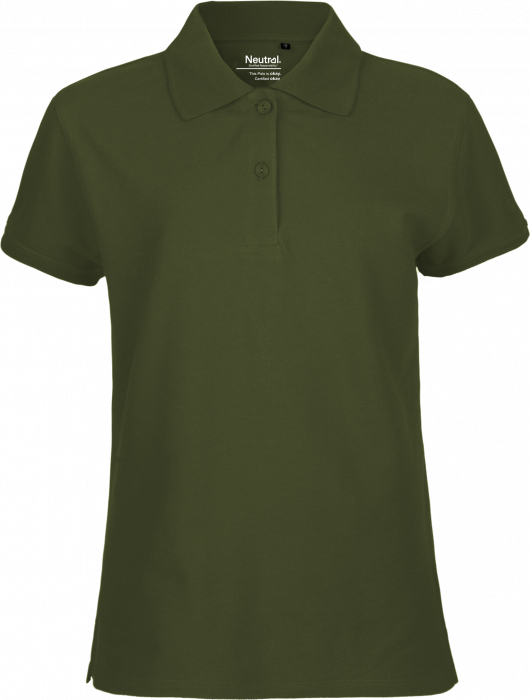 Neutral - Klassisk Bomulds Polo Dame - Military