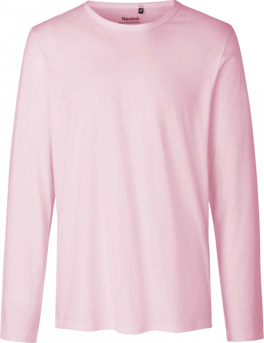 Neutral - Organic Long Sleeve Cotton T-Shirt - Light Pink