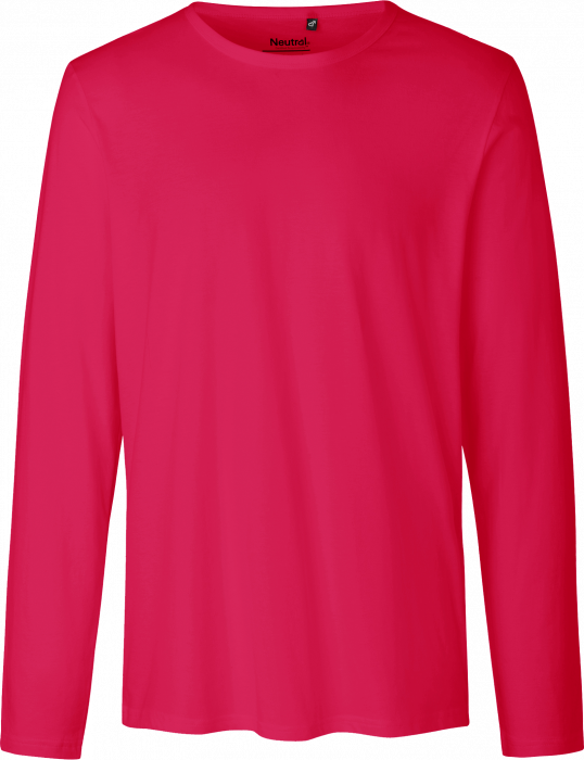 Neutral - Organic Long Sleeve Cotton T-Shirt - Pink