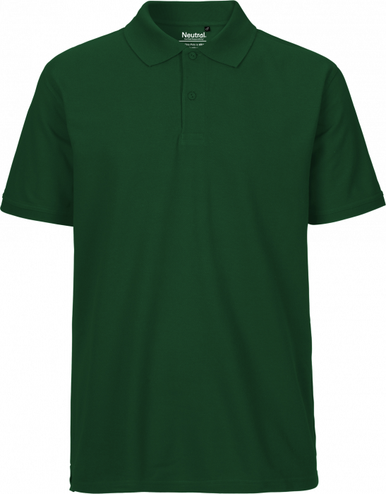 Neutral - Classic Cotton Polo Men - Bottle Green