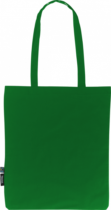 Neutral - Organic Tote Bag With Long Handles - Green