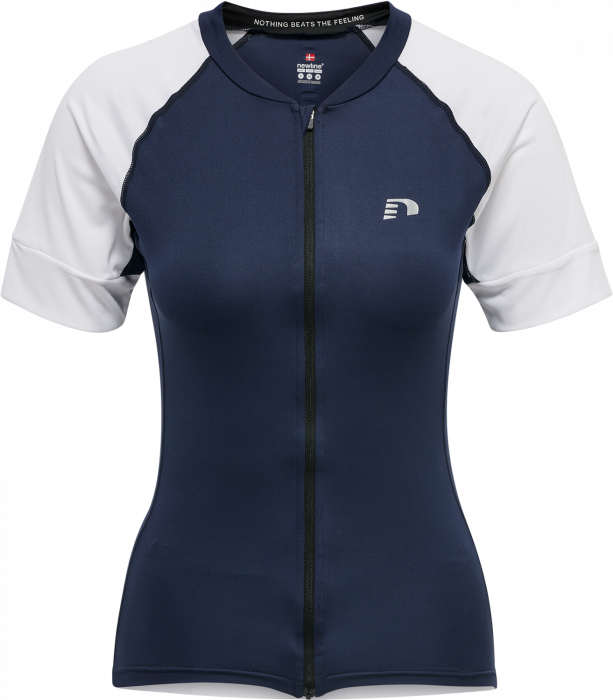 Newline - Core Women's Bike Jersey - Black Iris & branco