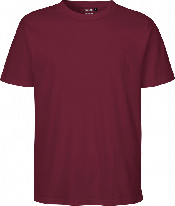 Neutral - Organic Cotton Unisex Regular T-Shirt - Bordeaux