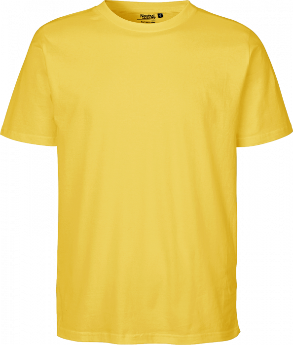 Neutral - Organic Cotton Unisex Regular T-Shirt - Yellow