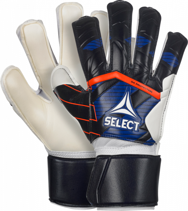 Select - 04 Protection V24 Goal Keeper Gloves - Blå & vit