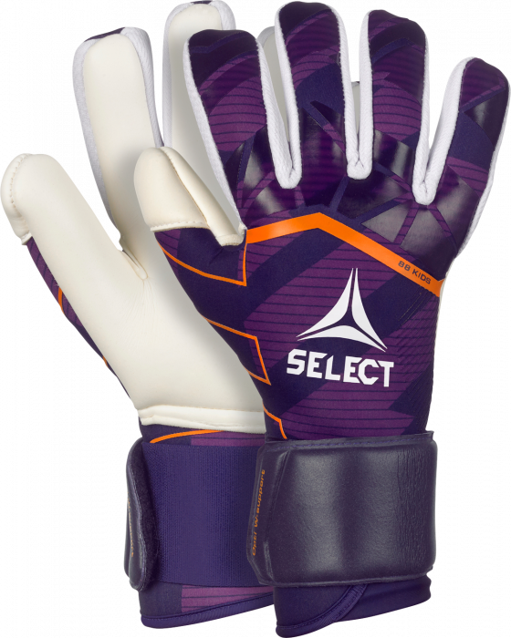 Select - 88 Kids V24 Goal Keeper Gloves - Viola & bianco