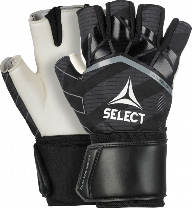 Select - Futsal Liga V24 Goal Keeper Gloves - Black & white