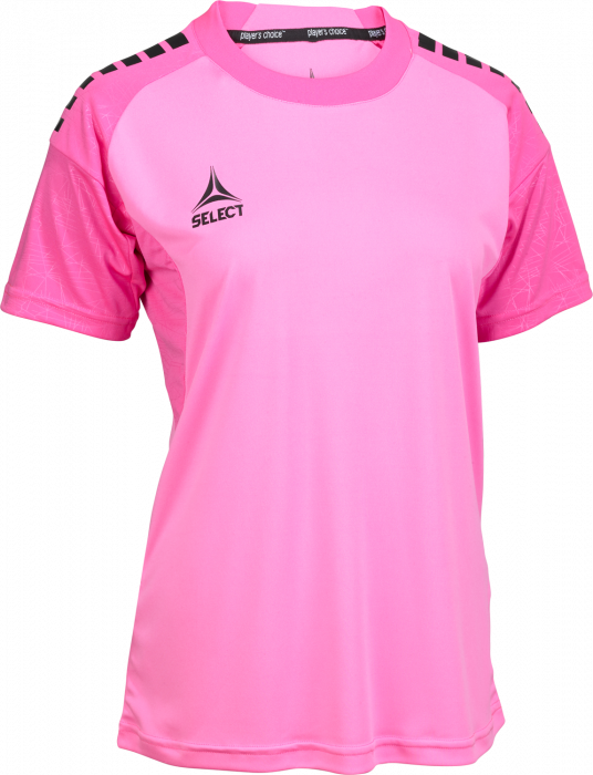 Select - Spain V25 Player Shirt S/s Women - Pink & black