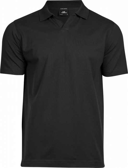 Tee Jays - Men's Organic Polo In Durable Stretch Fit - negro