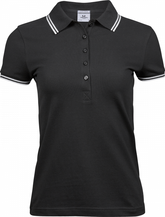 Tee Jays - Organic Polo For Sporty Women - zwart & white